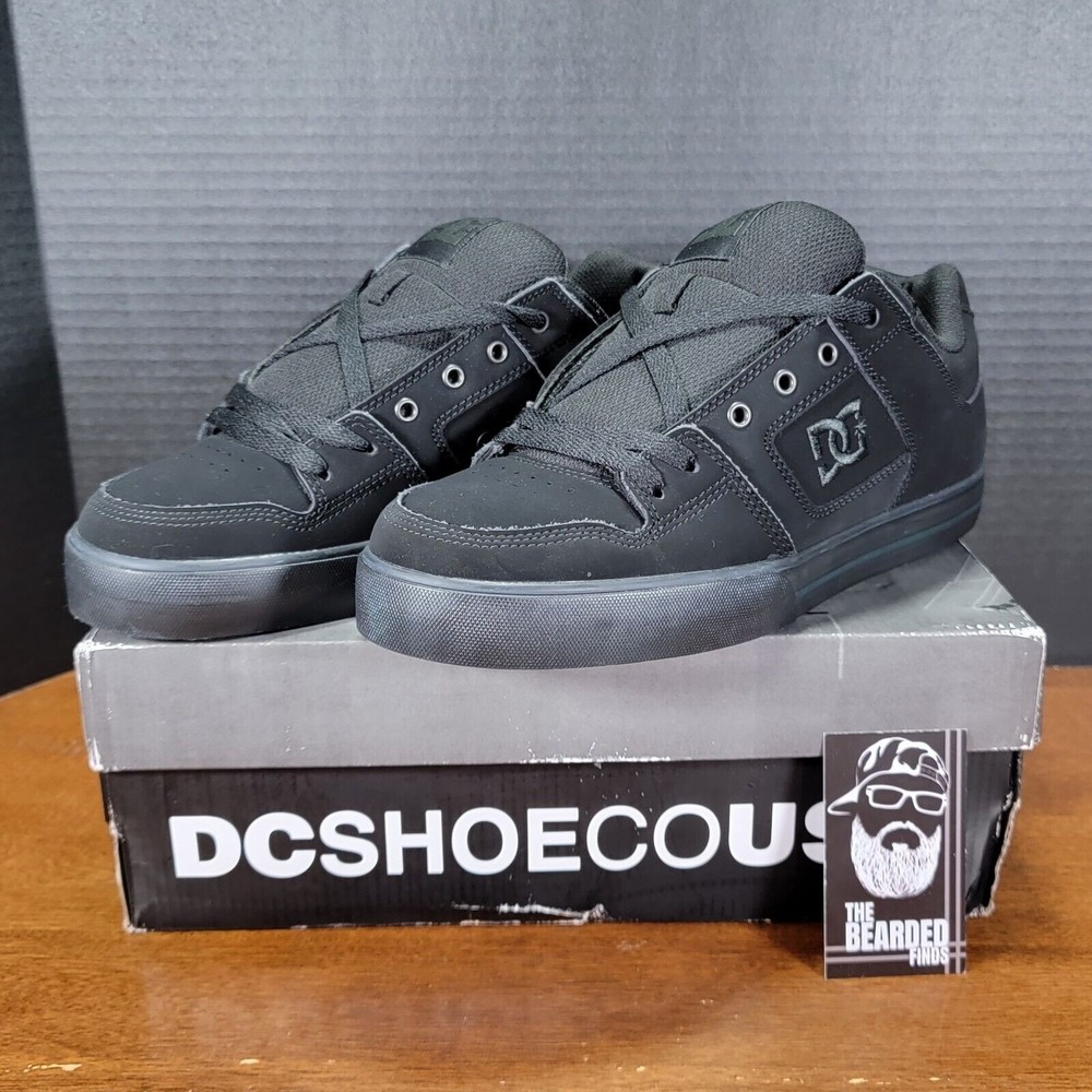 DC Men's 10.5 PURE 300660 Black / Pirate Black (LPB) New (See Details) OG Box